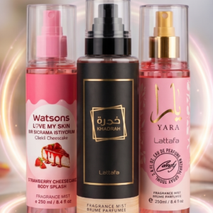 باكيدج بادي سبلاش الانتعاش والفخامة (يارا كاندي، فراولة تشيز كيك، خمرة)